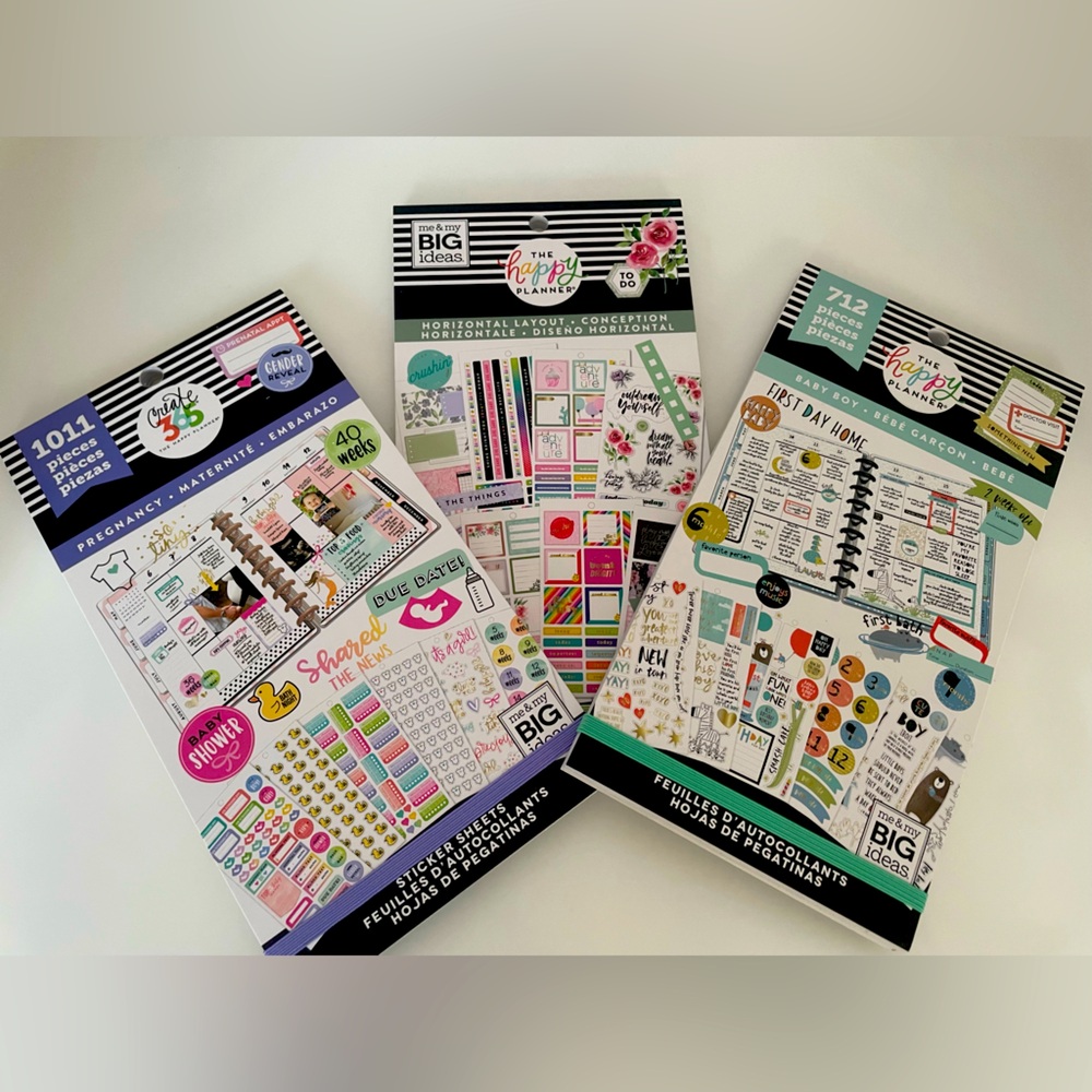 The Happy Planner ~Sticker Set~Pregnancy, Baby Boy, To do